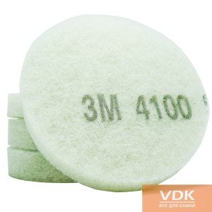 Пад полірувальний 3М білий 4100  d150мм для кристалізації 