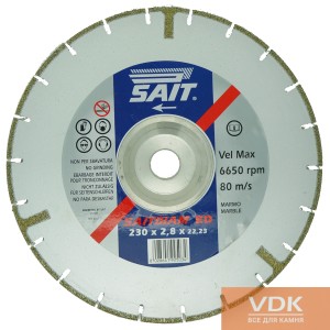  ED SAIT d180  Алмазний відрізний диск по мармуру