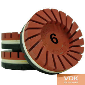 Алмазні полірувальні шарошки для граніту GK6 Klindex 3шт