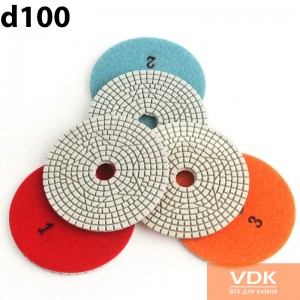 d100 3 шага Флексы белые (полировальные диски) универсальные 