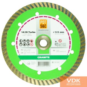 d125 "Турбо" фланец зеленый Диск алмазный отрезной
