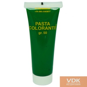 Green PASTA COLORANTE 50ml ILPA Зелений Барвник для клею