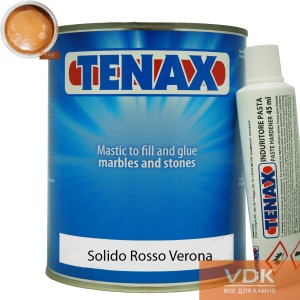 Solido Rosso Verona 1L Tenax  полиэфирный двух-компонентный клей (красный 1.7кг)