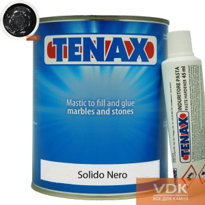 Solido Nero 1L Tenax полиэфирный двух-компонентный клей (черный 1.7кг)