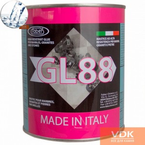 Faber GL88 liquid Cristallino 1L прозрачный (стеклянный) жидкий полиэфирный двух-компонентный клей 1L
