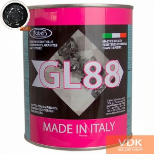 Faber GL88 Black 1.7gk черный полиэфирный двух-компонентный клей 1.7кг