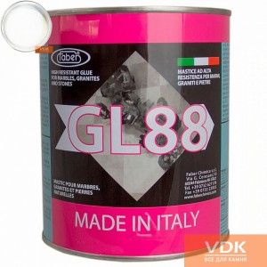 Faber GL88 White 1.7gk белый полиэфирный двух-компонентный клей 1.7кг
