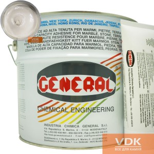 VERTICALE Paglerino 4L Generale  Полиэфирный двух-компонентный клей (бежевый 6,8кг)