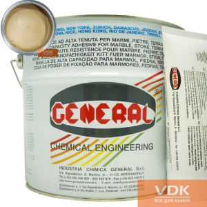 VERTICALE Paglerino Scuro 4L General Полиэфирный двух-компонентный клей  (темно-бежевый 6,8кг)