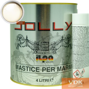 Tixo Paglierino 4L  JOLLY Полиэфирный двух-компонентный клей (бежевый 6кг)