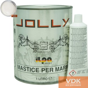 Tixo Bianco 0.75L JOLLY Полиэфирный двух-компонентный клей  (белый 1.25кг)