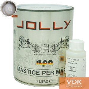 Tixo Glass 1L JOLLY Клей полиэфирный густой  прозрачно-молочный