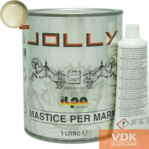 Tixo Paglierino 0.75L JOLLY Полиэфирный двух-компонентный клей   (светло-бежевый 1.25кг)