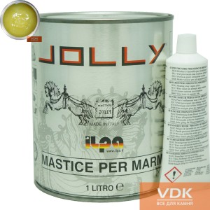 Tixo GOLD 1L  JOLLY Полиэфирный двух-компонентный клей   (прозрачно-медовый 1.1кг)