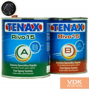 RIVO15 Black 2kg  Tenax  Епоксидний клей густий