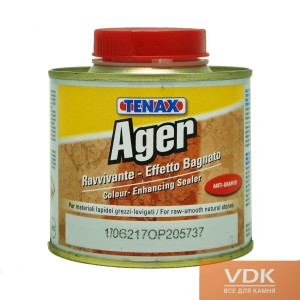 AGER 0.25L  TENAX просочення для захисту мармуру і граніту "мокрий ефект"