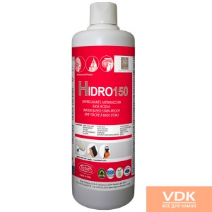 HIDRO 150 1L Високоефективний захист, екологічний - на водній основі, брудовідштовхуюча обробка для натурального каменю