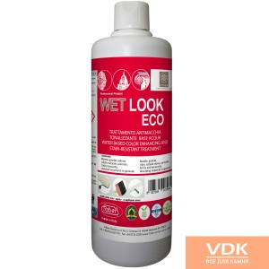 WET LOOK ECO 1L Підсилювач кольору і Захист від плям на водній основі, для всіх пористих поверхонь.